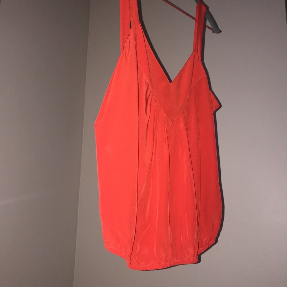 **SOLD** Twelfth Street Cynthia Vincent red silk tank top - Picture 2 of 7
